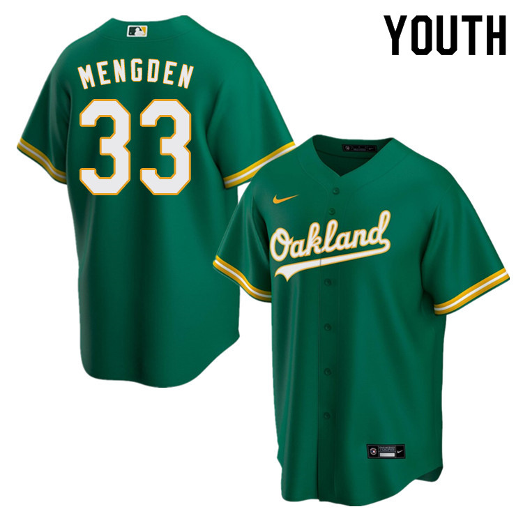 Nike Youth #33 Daniel Mengden Oakland Athletics Baseball Jerseys Sale-Green